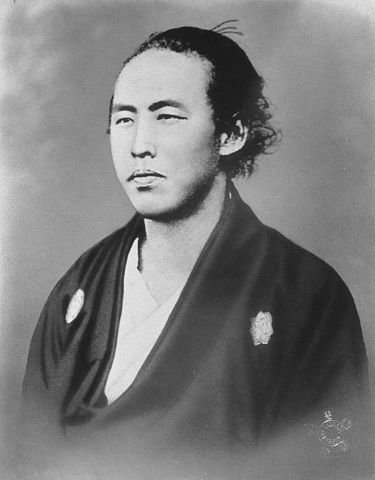 Portrait of Ryoma Sakamoto. Known as a prominent figure of the Bakumatsu period, he was also a master of encrypted communication.