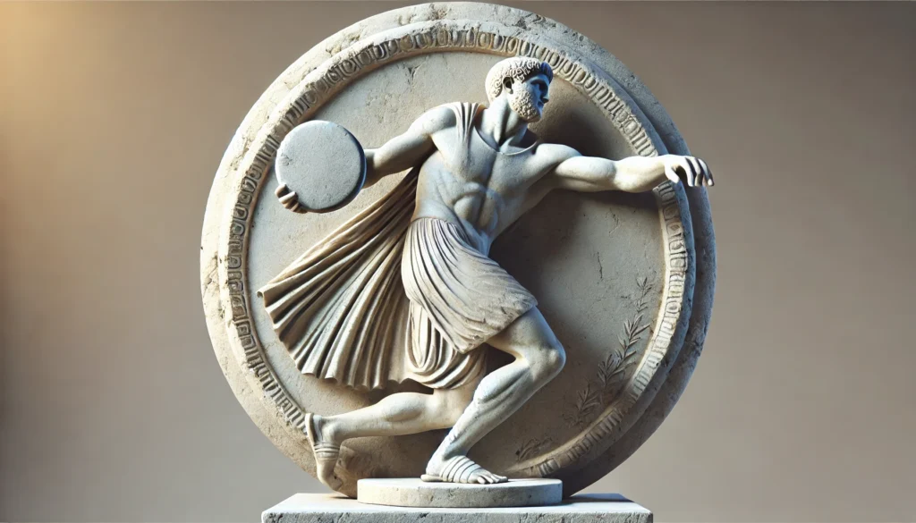 Sculpture of an ancient Greek discus thrower: Ancient athletes are believed to have practiced mental rehearsal as well.