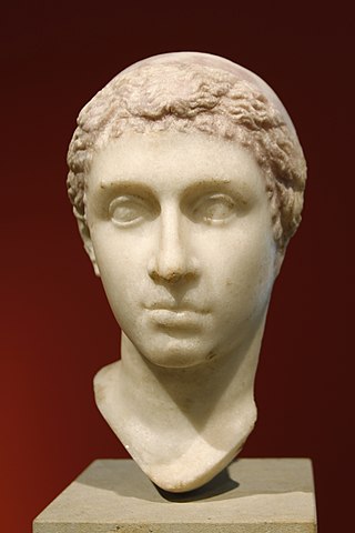 Bust of Cleopatra VII in the Altes Museum, Berlin